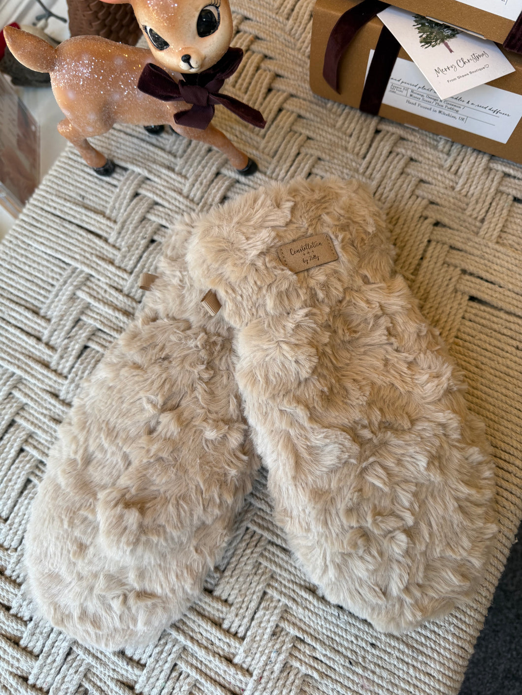 Faux Fur Mittens- Lamb