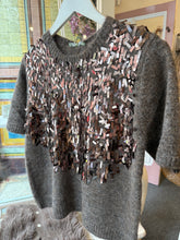 Load image into Gallery viewer, Brown Sequin Jumper
