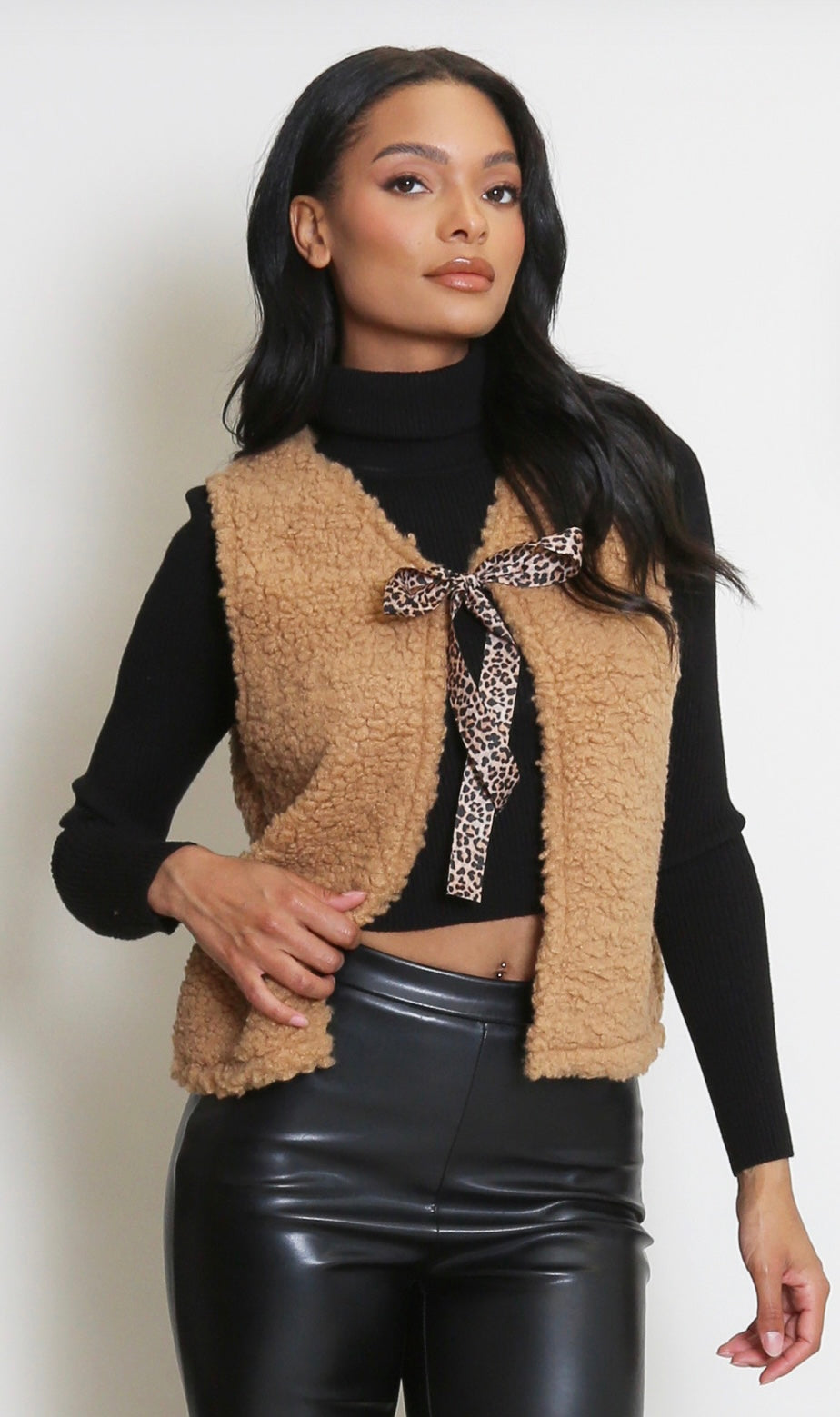 Teddy Leopard Tie Waistcoat