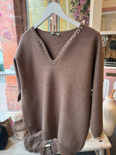 Load image into Gallery viewer, Mocha Diamanté Jumper
