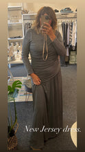 Load image into Gallery viewer, Grey Jersey Ruched Dress
