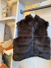 Load image into Gallery viewer, Chocolate Faux Fur Gilet
