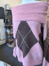 Load image into Gallery viewer, Argyle Pink Jumper
