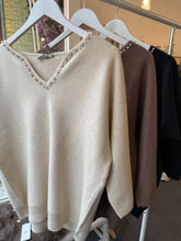 Load image into Gallery viewer, Black Diamanté Jumper
