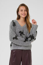 Load image into Gallery viewer, Grey / Black Pattern Jumper
