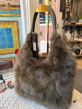 Load image into Gallery viewer, Khaki Faux Fur Bag
