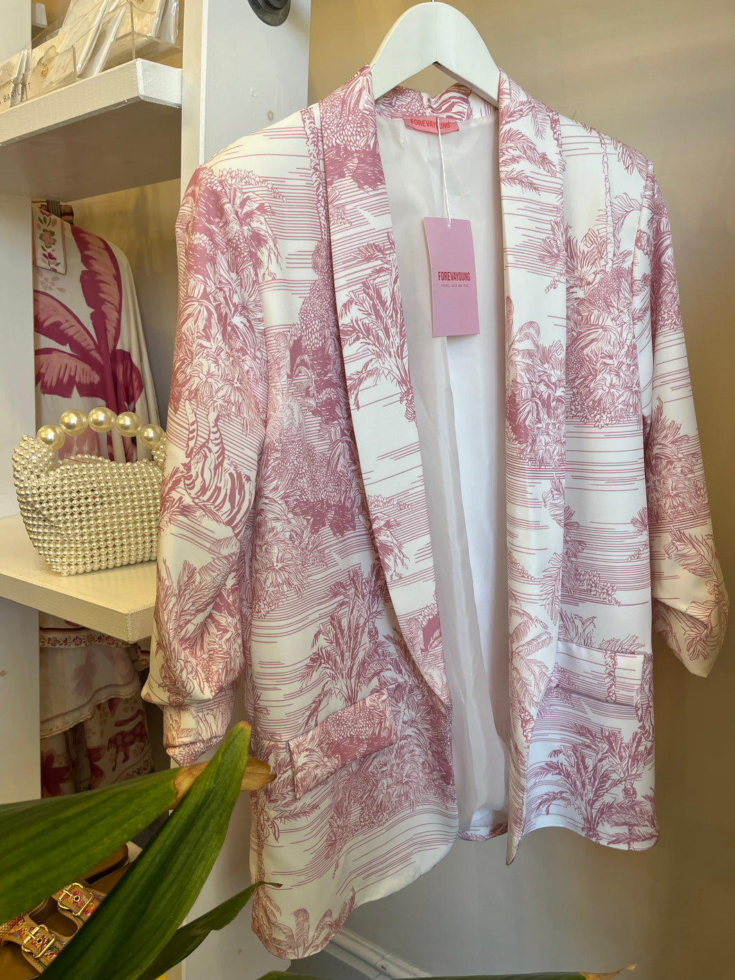 Pink / White Blazer