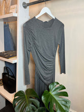 Load image into Gallery viewer, Grey Jersey Ruched Dress
