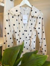 Load image into Gallery viewer, Polka Dot Wrap Top
