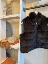 Load image into Gallery viewer, Chocolate Faux Fur Gilet
