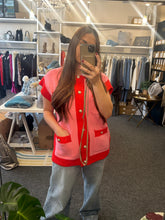 Load image into Gallery viewer, Pink and Red Cardigan
