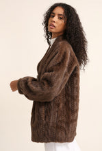 Load image into Gallery viewer, Faux Fur Cable Jacket
