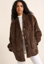 Load image into Gallery viewer, Faux Fur Cable Jacket
