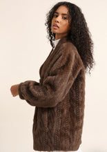 Load image into Gallery viewer, Faux Fur Cable Jacket
