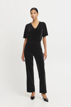 Load image into Gallery viewer, Black Velvet Trouser
