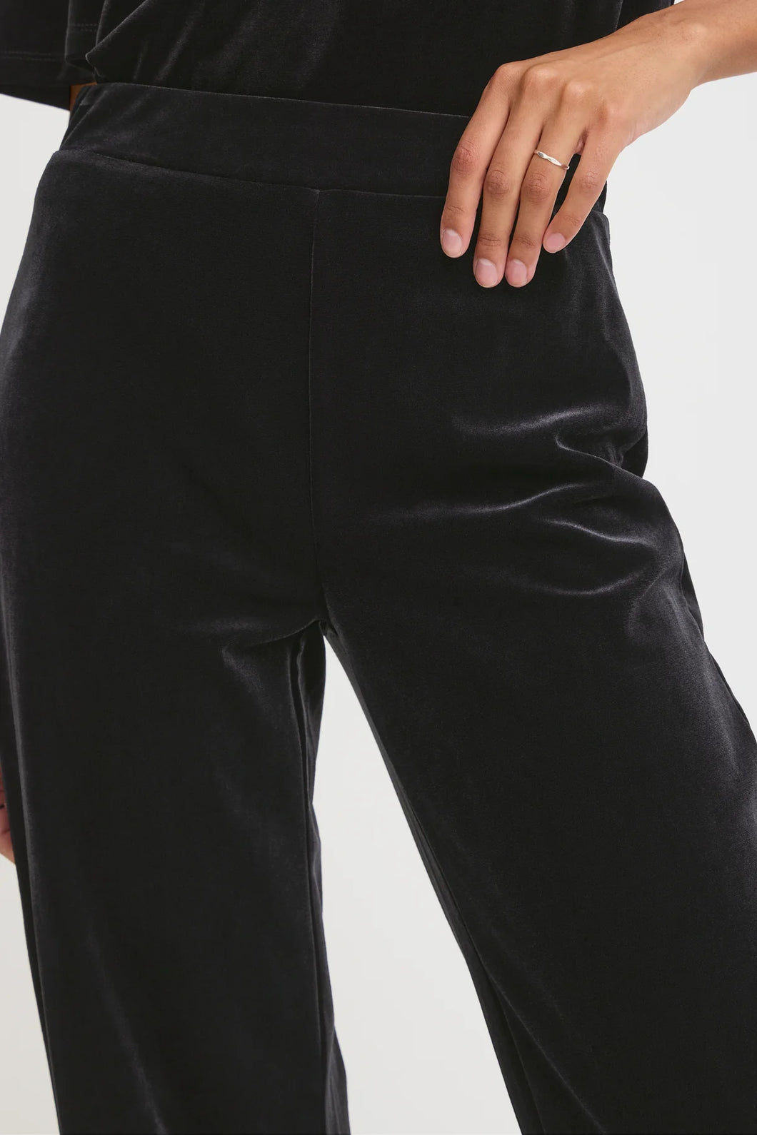 Black Velvet Trouser