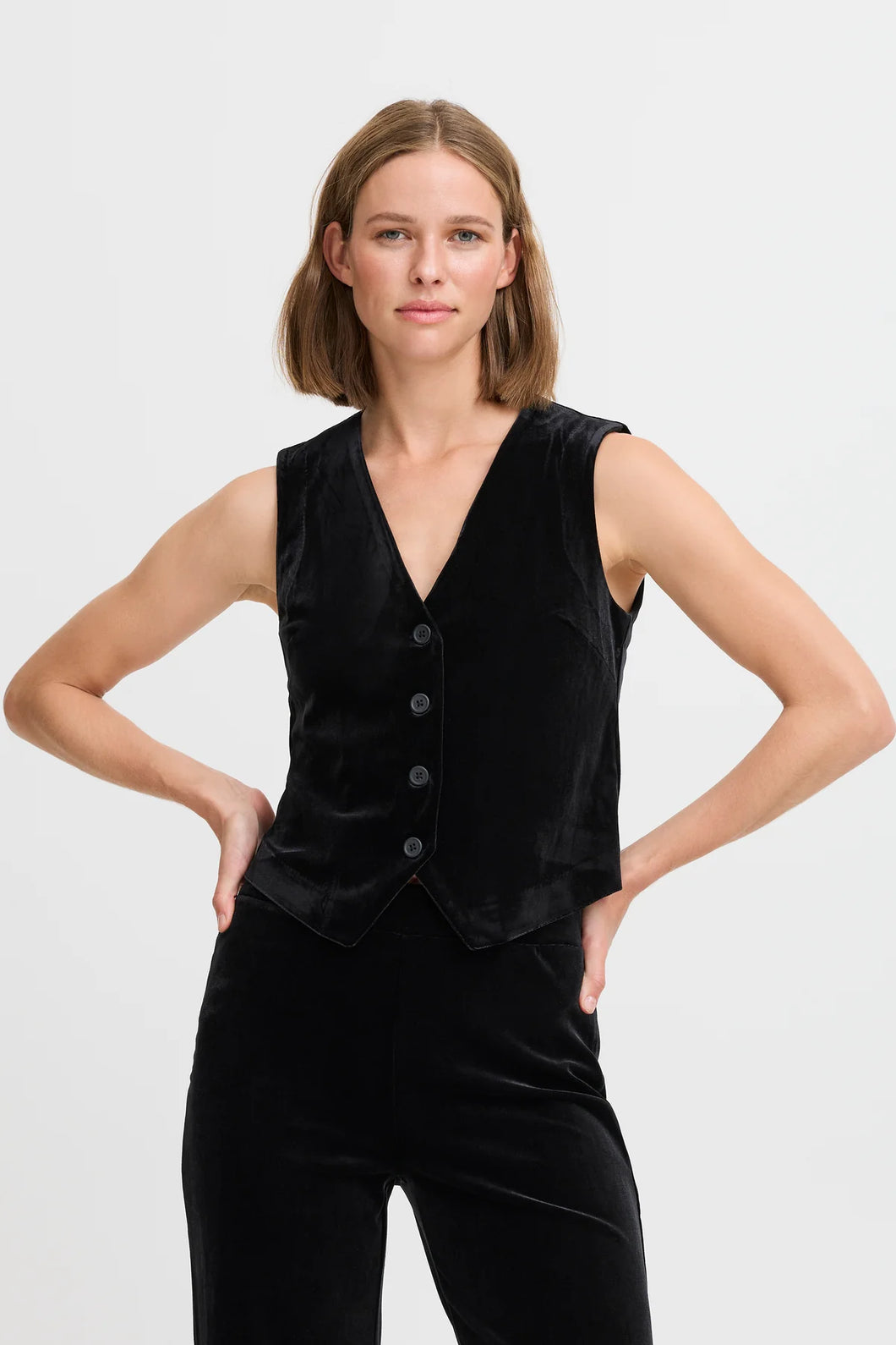 Black Velvet Waistcoat