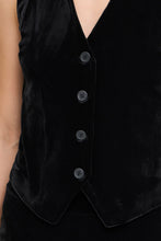 Load image into Gallery viewer, Black Velvet Waistcoat
