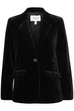 Load image into Gallery viewer, Black Velvet Blazer
