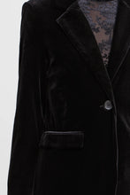 Load image into Gallery viewer, Black Velvet Blazer
